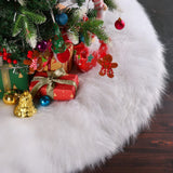 Covor Pentru Bradul De Craciun White Haipai, Diametru 78 Cm, Blana Grosime 7 Cm