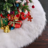 Covor Pentru Bradul De Craciun White Haipai, Diametru 90 Cm, Blana Cu O Grosime 2.5 - 3 Cm