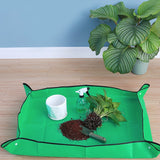 Covoras de Gradinarit, Vivimall, pentru Cultivarea Plantelor si Schimbarea Solului, din Panza Ingrosata, 50x50 cm, Pliabil, Verde - vivimall.ro