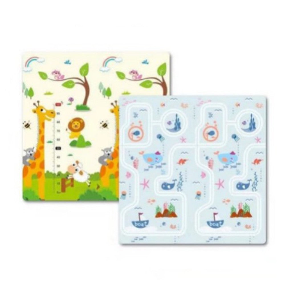 Covoras De Joaca Pentru Copii Termic Cu 2 Fete, Cu Spuma, Impermeabil, Antiderapant - vivimall.ro
