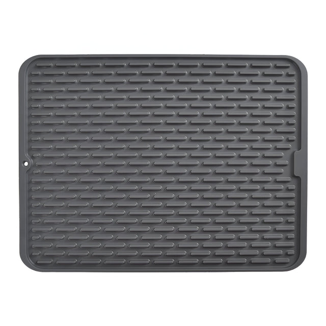 Covoras din Silicon pentru Scurgere Vase, Vivimall, Uz Casnic, Rezistent la Temperaturi Ridicate, Izolator, 43x32.5 cm, Negru - vivimall.ro