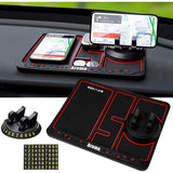Covoras Pad/Suport Auto 4 In 1 Anti Alunecare Bord, Universal, Suport Auto Telefon, Tableta, Gps, Rotire 360 Â° Multifuntional, Numar Telefon, Aroma