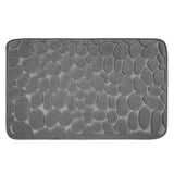 Covoras Pentru Baie Antiderapant, Uscare Rapida, Model 3D Piatra, 40X60 Cm - vivimall.ro