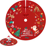 Covoras Pentru Bradul De Craciun, Din Tesatura Pufoasa, Cu Fundite De Prindere, Diametru 90 Cm - vivimall.ro