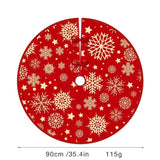 Covoras Pentru Bradul De Craciun, Din Tesatura Pufoasa, Cu Fundite De Prindere, Diametru 90 Cm - vivimall.ro