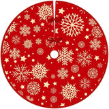 Covoras Pentru Bradul De Craciun, Din Tesatura Pufoasa, Cu Fundite De Prindere, Diametru 90 Cm - vivimall.ro