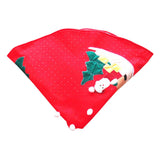 Covoras Pentru Bradul De Craciun Lana, Rosu/, 100 Cm - vivimall.ro