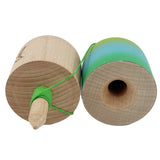 Kendama Pill X Originala, Flippy, Profesionala Model Rubber Grip Pilula, din Lemn, Varsta 9+, Ata 62/65 cm, 11 x 5 x 5 cm, Gradient Galben/Albastru/Verde - vivimall.ro