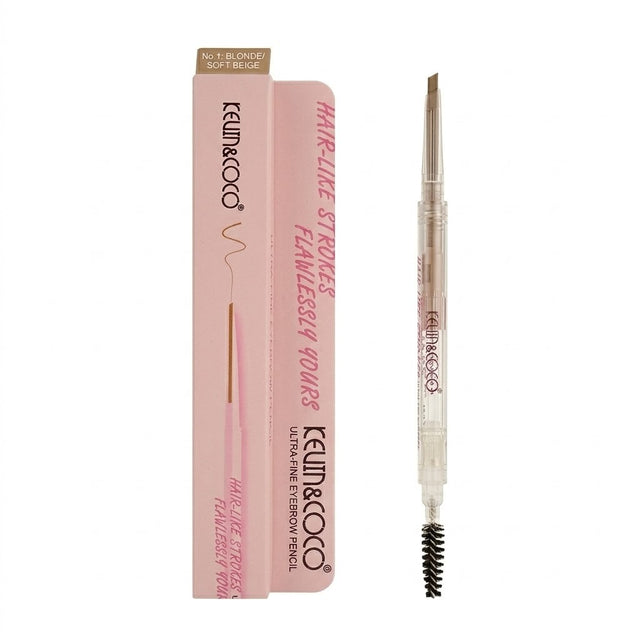 Creion de Sprancene cu Perie, Kevin&Coco, 2in1, 1.5 mm, Blond - vivimall.ro
