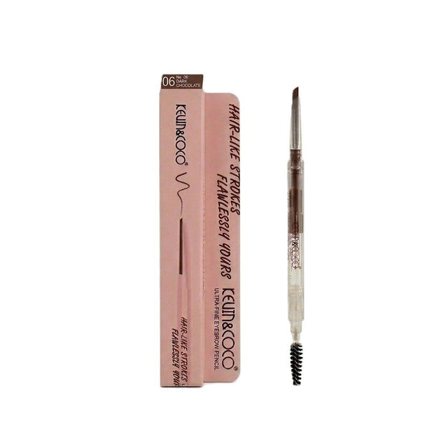 Creion de Sprancene cu Perie, Kevin&Coco, 2in1, 1.5 mm, Negru Maro - vivimall.ro