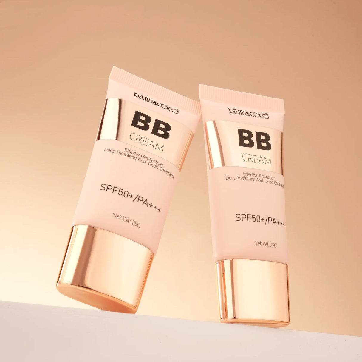 Crema BB Kevin&Coco Radiance-Enhancing, SPF 50+, PA +++, 4.5x1.5x10.8cm, 25 g, Nuanta KC03 - vivimall.ro