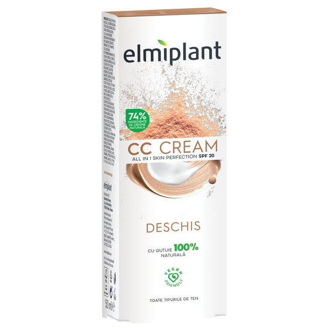Crema CC Pentru Fata, Elmiplant, Crema de Zi Nuanta Deschisa, 50 ml - vivimall.ro