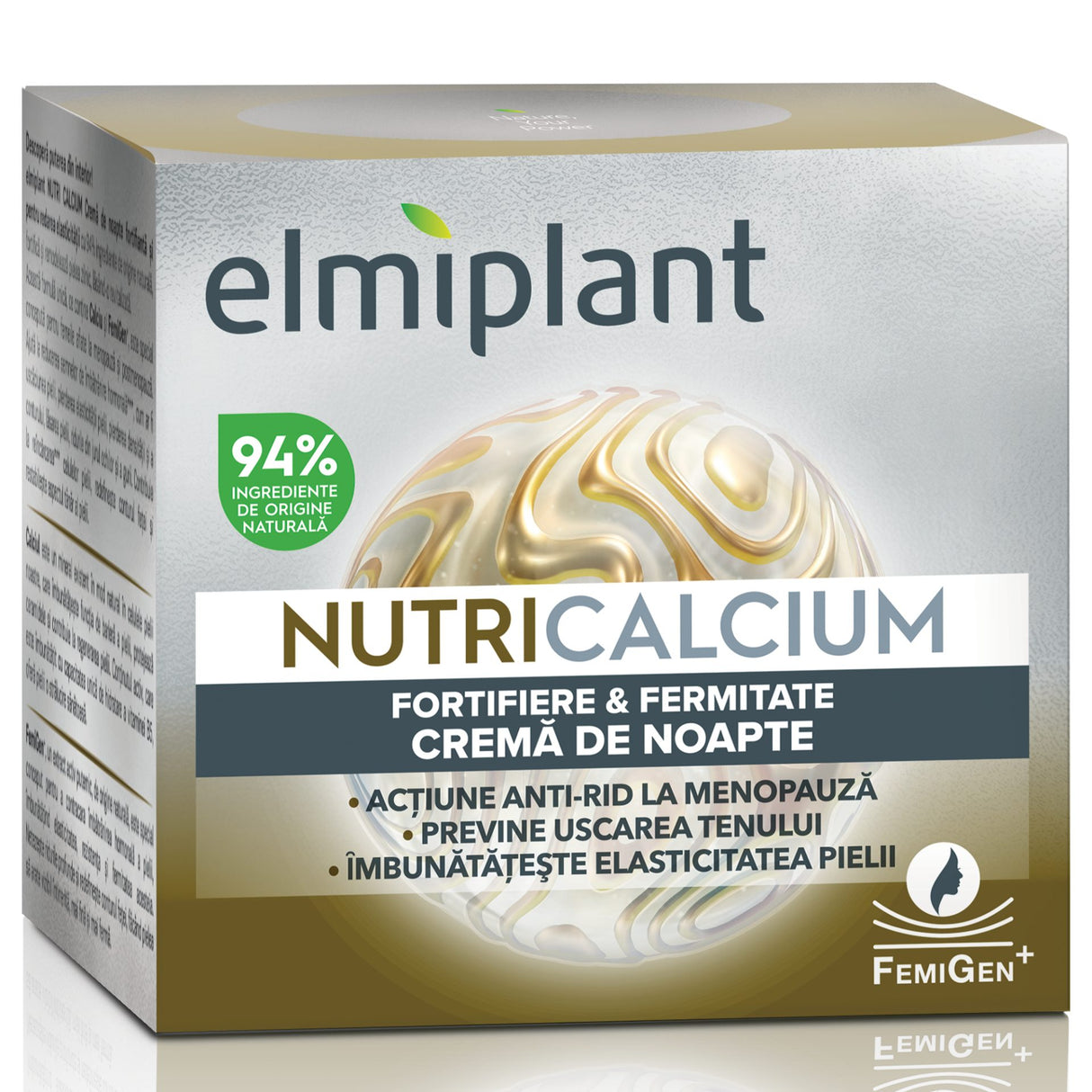 Crema de Noapte, Elmiplant, NutriCalcium Fortifiere si Fermitate, 50 ml - vivimall.ro