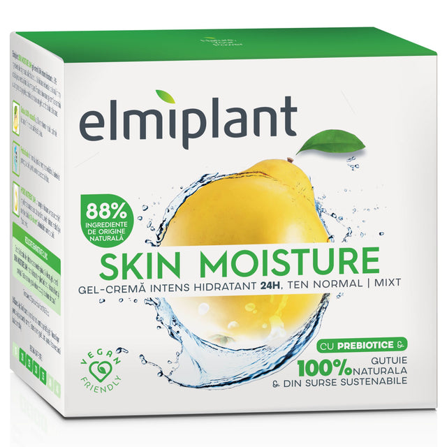 Crema Hidratanta de Zi, Elmiplant, Skin Moisture 25+, Pentru Ten Normal/Mixt, 50 ml - vivimall.ro