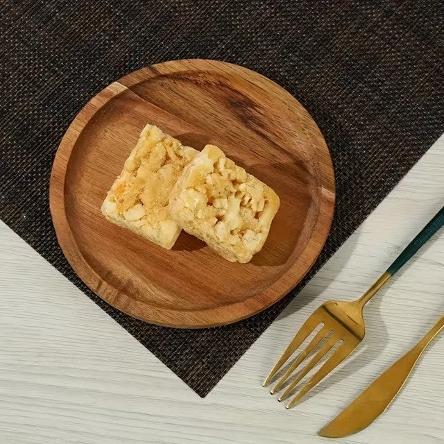 Farfurie din Lemn, Vivimall, Rotunda, pentru Alimente sau Decor, 25 x 1.5 cm, Natur - vivimall.ro