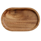 Tava din Lemn, Vivimall, Ovala, pentru Alimente sau Decor, 20 x 12 x 1.5 cm, Natur - vivimall.ro