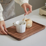 Tava din Lemn, Vivimall, Dreptunghiulara, pentru Alimente sau Decor, 20 x 12 x 1.5 cm, Natur - vivimall.ro
