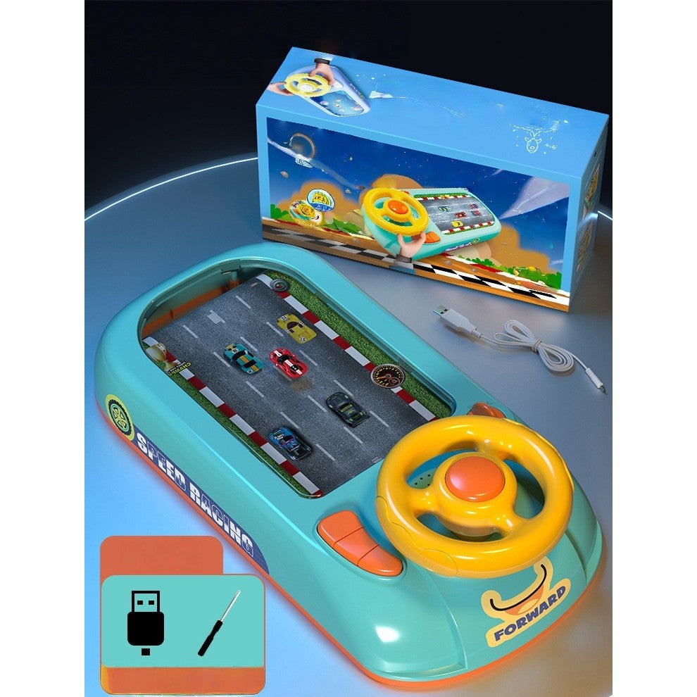 Jucarie SImulare Conducere, Volan Interactiv Copii, Vivimall, Masinute 3-6 Ani - Jucarie Educativa cu Sunete si Functii USB - vivimall.ro
