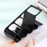 Suport de Birou, Vivimall, din Plastic, pentru Telecomenzi, Telefoane, 18 x 7 x 9 cm, Negru - vivimall.ro