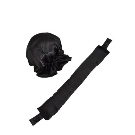 Accesoriu de Ondulat Parul, Vivimall, fara Caldura, din Poliester, Manual, Prin Rasucire, 29 x 4 cm, Negru - vivimall.ro