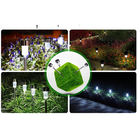Lampa Solara Led De Exterior Pentru Gradina, Dispersor Normal, 0.06W, Inox, 29 Cm - vivimall.ro