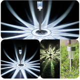 Lampa Solara Led De Exterior Pentru Gradina, Dispersor Normal, 0.06W, Inox, 29 Cm - vivimall.ro