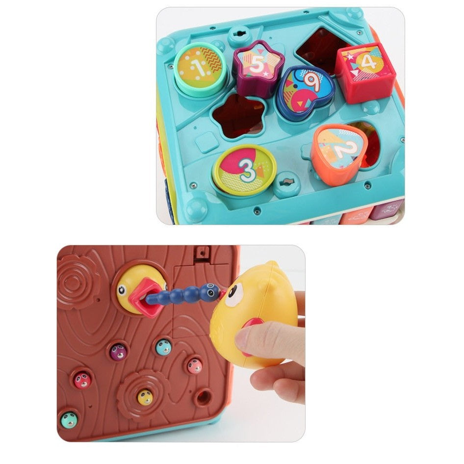 Cub activitati educative 6 in 1 | BabyLearn - vivimall.ro