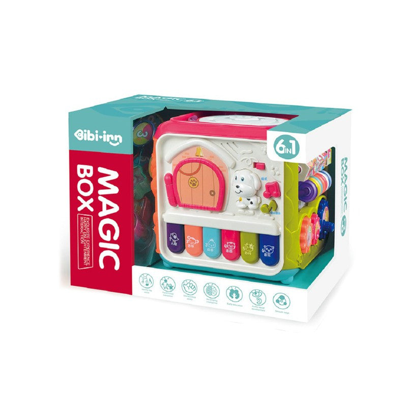 Cub activitati educative 6 in 1 | BabyLearn - vivimall.ro