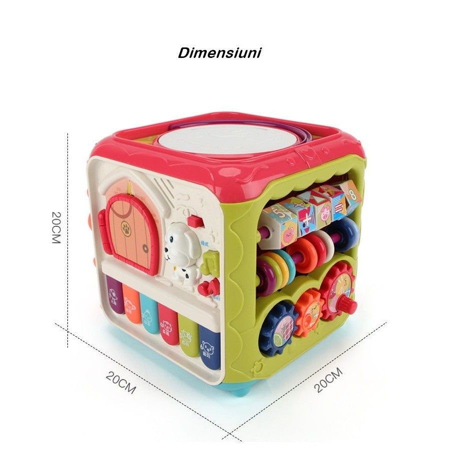 Cub activitati educative 6 in 1 | BabyLearn - vivimall.ro