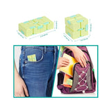 Cub antistres, Fidget Toy, Infinity Magic Cube, Galben/Albastru, 4x4x4 cm