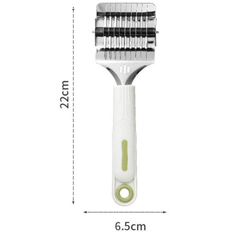 Dispozitiv De Taiat Taietei, Din Plastic Cu Inox Razatoare, Curatator De Legume-Fructe, Maner Anti Alunecare, 22 X 6.5 Cm Alb - vivimall.ro