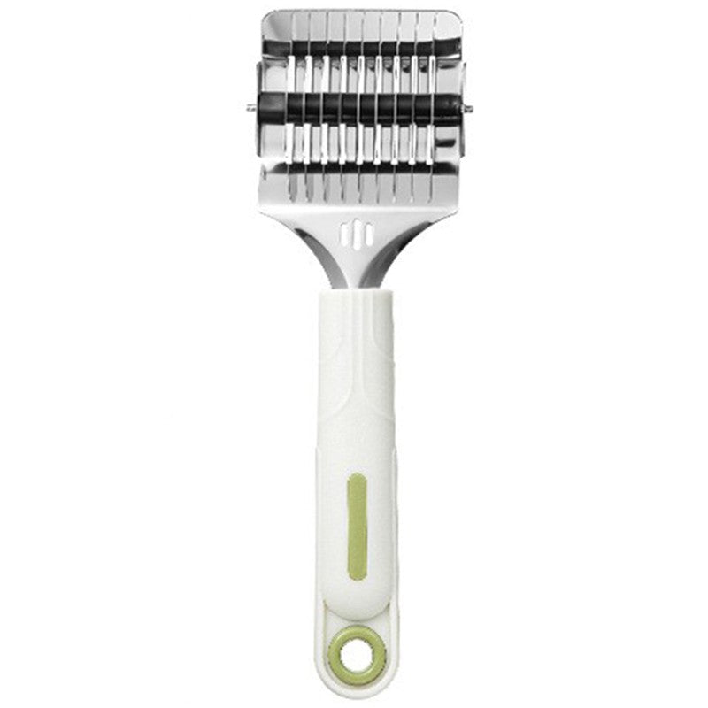 Dispozitiv De Taiat Taietei, Din Plastic Cu Inox Razatoare, Curatator De Legume-Fructe, Maner Anti Alunecare, 22 X 6.5 Cm Alb - vivimall.ro
