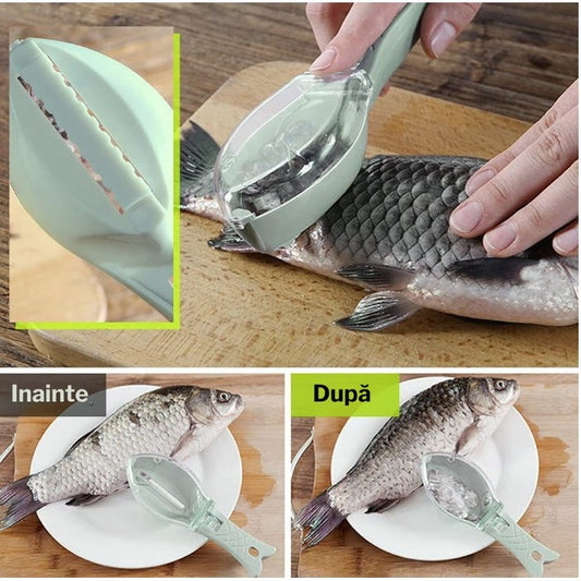 Curatator solzi peste cu recipient | FishClean - vivimall.ro