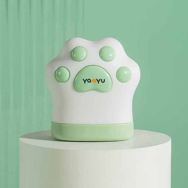 Ruleta Portabila, Vivimall, Ruleta mini pentru Copii, Model Labuta de Pisica, cu Prindere, pentru Masurat Diametrul, 5.5 x 6.5 cm, Banda 1.5m, Verde - vivimall.ro