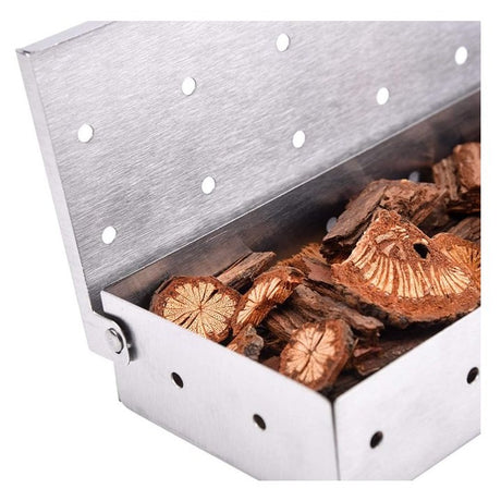 Cutie Afumător Grătar Inox 22cm | GrillMaster - vivimall.ro