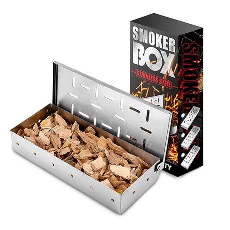 Cutie Afumător Grătar Inox 22cm | GrillMaster - vivimall.ro