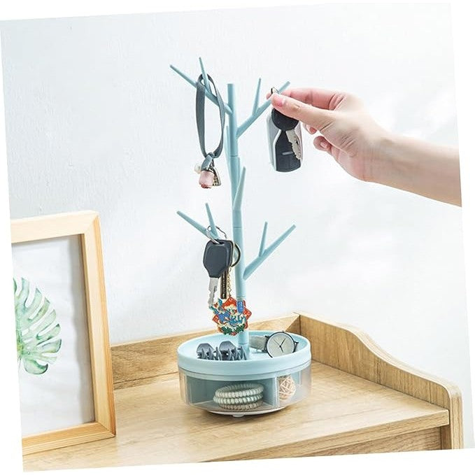 Cutie Rotativa Bijuterii cu Suport Ramura | JewelSpin - vivimall.ro