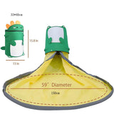 Cutie De Depozitare 2In1, Impermeabila, Covor Pentru Jucarii Si Lego 150Cm, Capacitate Mare, Cu Manere, Cu Sfori, Inaltime 40Cm - vivimall.ro