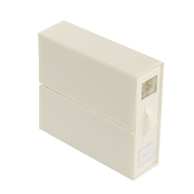 Cutie Depozitare Lenjerii De Pat, Pliabila, Capacitate 18L, Din Panza Oxford Cu Pp Incorporat, Fereastra Vizibila, Ivoir