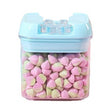 Cutie De Depozitare Alimente, 0.5L, Capac Albastru, Din Pp+Pet, Inchidere Ermetica, 10 X, Transparent - vivimall.ro