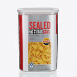 Cutie De Depozitare Alimente, 1L, Capac Alb, Din Abs+Silicon, 14.5 X, Transparent - vivimall.ro