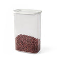 Cutie De Depozitare Alimente, 1L, Capac Alb, Din Abs+Silicon, 14.5 X, Transparent - vivimall.ro