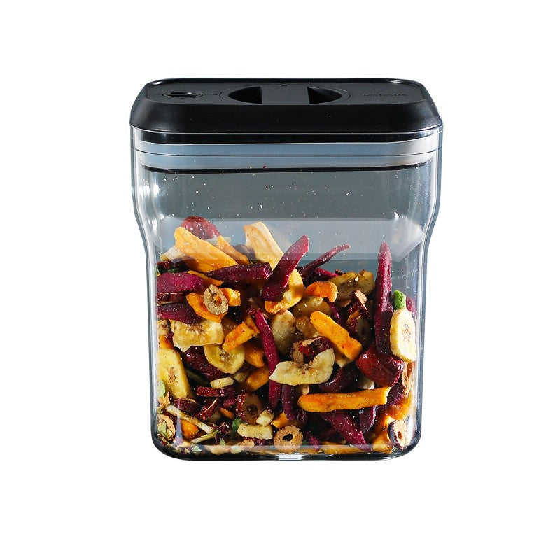 Recipient Din Plastic, Pentru Alimente/Obiecte, Inchidere Ermetica Rotire 90 Grade, 2L, 20.5 X 10.5 X 27 Cm, Transparent - vivimall.ro