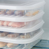 Cutie de depozitare de uz casnic, Vivimall, Caserola pentru Frigider, Rezistenta la umiditate, Rezervor Sigilat pentru Depozitare Alimentara, 24.5 x 18.5 x 3.5cm, Alb Transparent - vivimall.ro