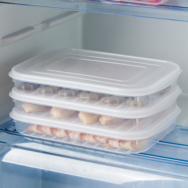 Cutie De Depozitare De Uz Casnic, Caserola Pentru Frigider, Rezistenta La Umiditate, Rezervor Sigilat Pentru Depozitare Alimentara, 24.5 X 18.5 X 3.5Cm, Alb Transparent - vivimall.ro
