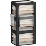 Cutie De Depozitare, Cu 3 Ferestre Cu Fermoar Bidirectional, Cadru Din Otel, Impermeabil, 38L