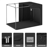 Cutie De Depozitare, Cu 3 Ferestre Cu Fermoar Bidirectional, Cadru Din Otel, Impermeabil, 38L