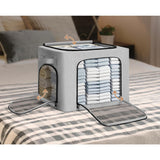 Cutie De Depozitare, Cu 3 Ferestre Cu Fermoar Bidirectional, Cadru Din Otel, Impermeabil, 38L
