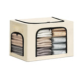 Cutie De Depozitare, Cu 3 Ferestre Cu Fermoar Bidirectional, Cadru Din Otel, Impermeabil, 38L