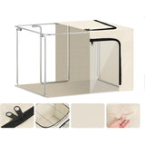 Cutie De Depozitare, Cu 3 Ferestre Cu Fermoar Bidirectional, Cadru Din Otel, Impermeabil, 38L